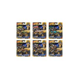 Hot Wheels Monster Trucks Trophy Champions Premium Die-Cast-Fahrzeug im Maßstab 1:64 und Trophäe (Stile können abweich