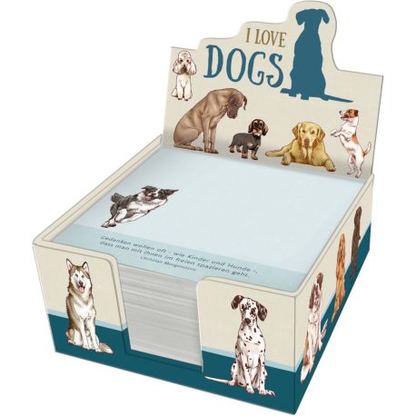 Zettelkästchen – I love dogs