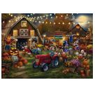 PU1000T.Kinkade Disney, Mickey   Minnie Pumpkin Festival