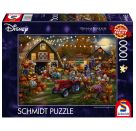 PU1000T.Kinkade Disney, Mickey   Minnie Pumpkin Festival