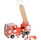 Feuerwehrauto aus Holz