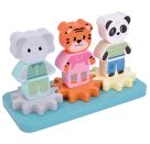 Stapeöspiel m.Zahnrad, Jungle