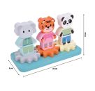 Stapeöspiel m.Zahnrad, Jungle