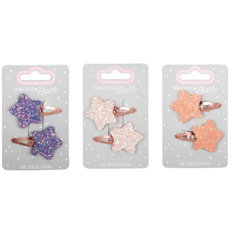 Haarclips - Stern Kupfer