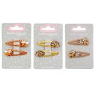 Haarclips - Reh, Igel   Fuchs