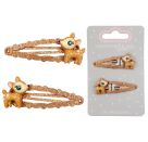 Haarclips - Reh, Igel   Fuchs