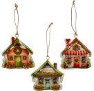 Metall-Anhänger - Häuser