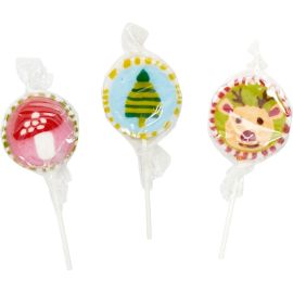 Weihnachts-Lollies - Wintertiere im Weihnachtswald