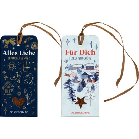 Geschenkanhänger mit Lebkuchengewürz - Make a wish