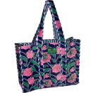 Samtshopper - Blumen blau