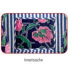 Samtshopper - Blumen blau