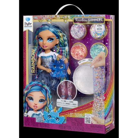 Rainbow High Rainbow Shimmers with Slime Fashion Doll - Skyler (blue)