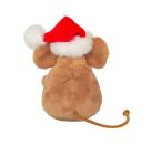 Teddy Hermann Weihnachtsmaus mit Kranz, 11 cm