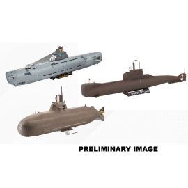 70 Jahre Bundeswehr:Wilhelm Bauer,Type 206A,Class2, Revell Modellbausatz