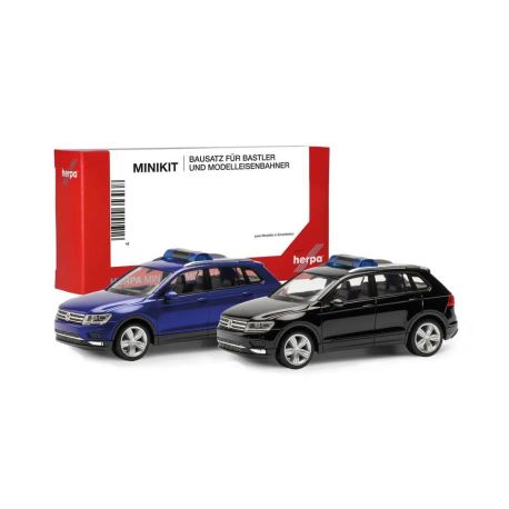 herpa - MiniKit VW Tiguan, ultramarinblau und schwarz (2 Stück)