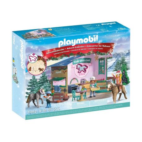 PLAYMOBIL 71952 Adventskalender: Weihnachtsbacken im Reitercafé