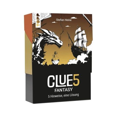 CLUE5  Fantasy. 5 Hinweise, nur eine Lösung. Das Trend-Quiz für deine Tasche