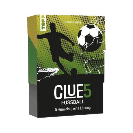 CLUE5  Fußball. 5 Hinweise, nur eine Lösung. Das Trend-Quiz für deine Tasche