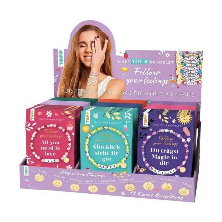 Follow your Feelings - Make your Bracelet - Schmucksets Display 50 Ex.