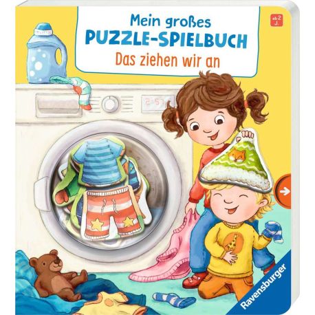 Ravensburger 41046 Mein großes Puzzle-Spielbuch: Das ziehen wir an Pappbilderbuch über 10 Euro