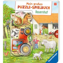Ravensburger 43482 Mein großes Puzzle-Spielbuch: Bauernhof Pappbilderbuch über 10 Euro