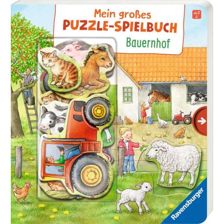 Ravensburger 43482 Mein großes Puzzle-Spielbuch: Bauernhof Pappbilderbuch über 10 Euro