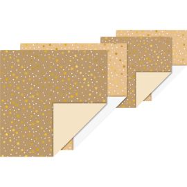 Faltblätter-Set „Sterne 20×20 cm | 80 g m , naturOrigami Paper Set Stars 20×20 cm | 80 gsm, naturalSet de papier orig