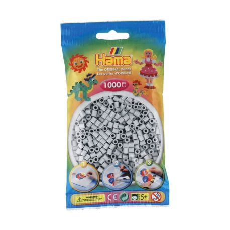 Hama® Bügelperlen Perlenbtl. 1000 St. Hellgrau.