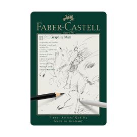 Faber-Castell Set Pitt Graphite Matt 11er Metalletui