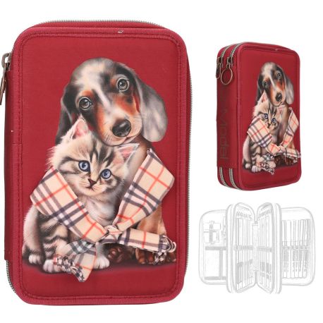 TOPModel 2 Fach Federtasche FUR EVER FRIENDS