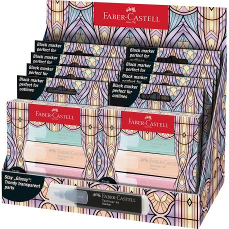 Textmarker Set Glassy Pastell