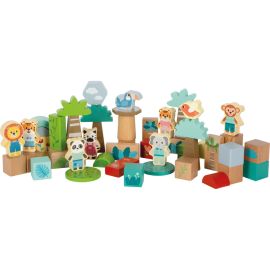 Holzbausteine Jungle Friends