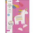 Stickset Einhorn