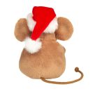 Weihnachtsmaus mit Lebkuchenmann 11 cm
