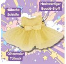 Monster Styles, Bouclé Kleid mit Fischerhut, gelb, Größe 15 cm