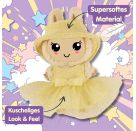 Monster Styles, Bouclé Kleid mit Fischerhut, gelb, Größe 15 cm