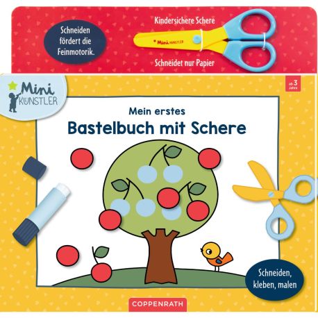 Mein erstes Bastelbuch mit Schere - Schneiden, kleben, malen