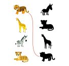 Mein kunterbunter Kindergartenblock - Rätsel ohne Text (Wilde Tiere)