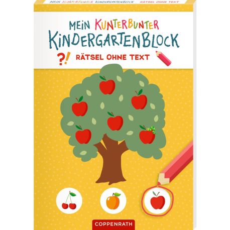 Mein kunterbunter Kindergartenblock - Rätsel ohne Text (Kleiner Garten)