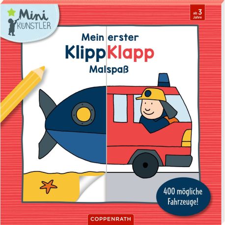 Mein erster Klipp-Klapp-Malspaß - 400 mögliche Fahrzeuge