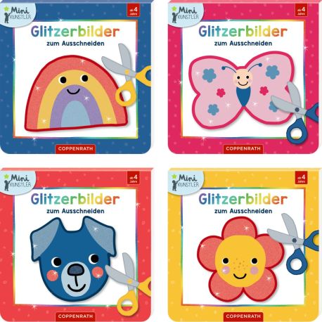 Ich kann mit der Schere schneiden - Schmetterlinge/Tiere/Blümchen/Regenbogen, sortiert