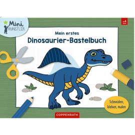 Mein erstes Dinosaurier-Bastelbuch - Schneiden, kleben, malen