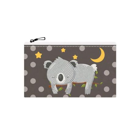DOTZIES® Original Diamond Painting Mäppchen „Sleepy Time Koala 21,5 x 14 cm, DIY Kreativset mit Diamant Mosaiksteinen