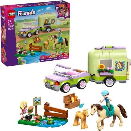 LEGO® Friends 42695 Pferd und Fohlen mit Pferdeanhänger