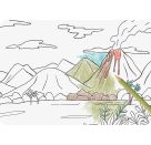 Karton Theater Dinosaurier