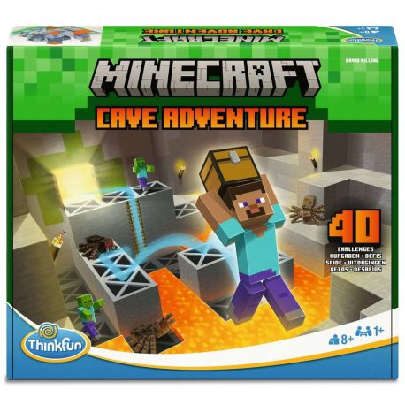 ThinkFun Minecraft Cave Adventure - Das spannende Logikspiel aus der Welt von Minecraft  - ab 8 Jahren