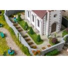 FALLER H0 Dorfkirche mit Kirchhof