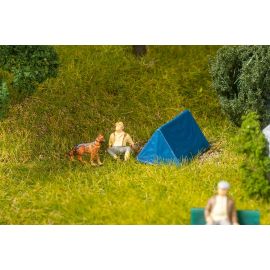 FALLER H0 4 Zelte, blau