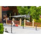 FALLER H0 Villenzaun, braun