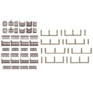 FALLER H0 Villenzaun, braun